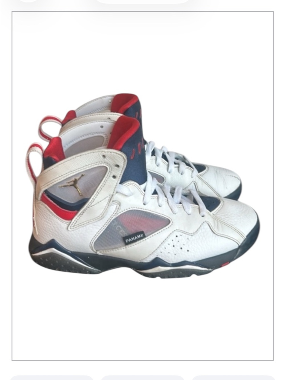 Air Jordan 7 Paris Saint-Germain Paname 2021
White High Basketball Sneakers Sz 7